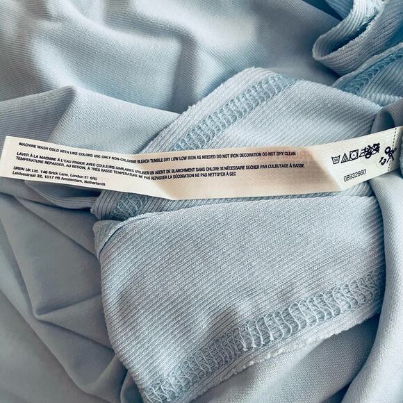 Free People Movement Seven Stars Onesie Wide Leg Boardwalk Blue Size Small NEW - Picture 12 of 12